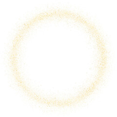 Luxury Sparkles Shiny Gold Powder Glitter PNG Element shape