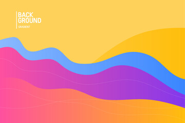 Colorful gradient background. Fluid banner template vector illustration. Abstract background.