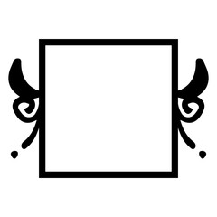 art pattern square frame