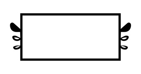 Obraz premium art pattern rectangle frame