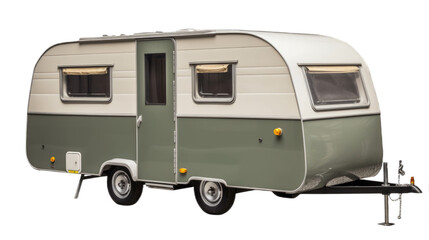 Caravan isolated on transparent background. Generative AI