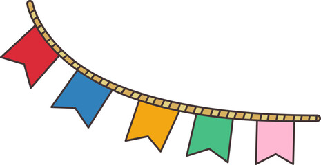 Bandeiras de festa junina © Raquel