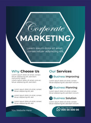 Corporate business flyer design template