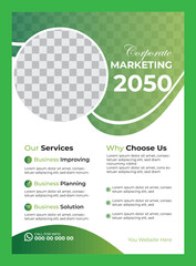 Corporate business flyer design template