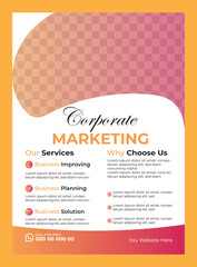 Corporate business flyer design template