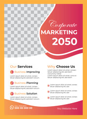 Corporate business flyer design template
