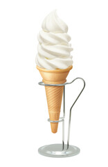 ソフトクリーム イラスト リアル