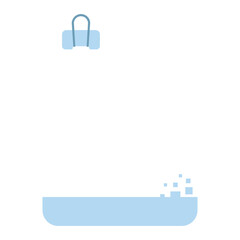 cute white paper note