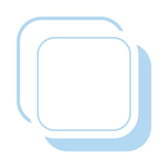 pastel square text box