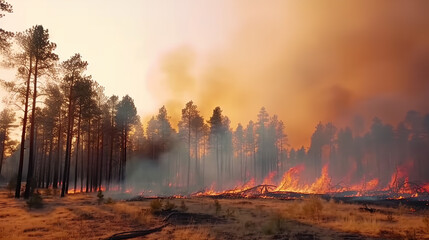 Start of a forest fire.