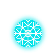 neon light christmas ball