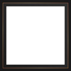Obraz premium dark bronze pattern square frame