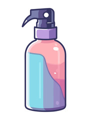 Beauty product plastic bottle with moisturizer