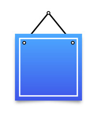 square hanging sign banner