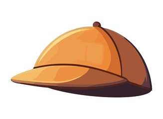 Yellow wool baseball cap