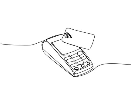 recommend clip art: Contactless bank card, credit card in payment terminal, Credit Card Machine one line art. Continuous line drawing of bank, money, finance, financial, payment, data, savings, economic, wealth, credit