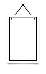 rectangle hanging sign banner