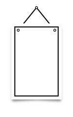 rectangle hanging sign banner