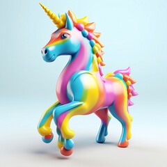 "3D Unicorn Wonderland: Iconic and Captivating Images for Sale on Adobe Stock"
