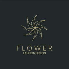 Modern floral logo. Luxury flower logo design.
