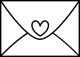 heart with a letter
