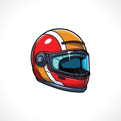 Motorcycle Helmet Vector Bike Helmet Vector Illustration