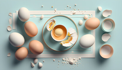 Culinary Chaos: A broken egg can represent chaos or disorder in a culinary context.