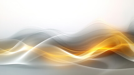 Generative AI - Abstract futuristic background with yellow and green geometric shapes, portraying a vibrant and energetic concept