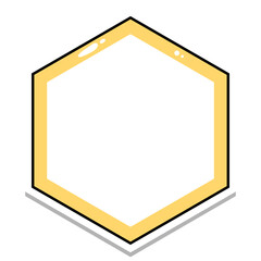 cute hexagon frame