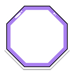 cute octagon frame