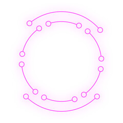 neon tech line frame