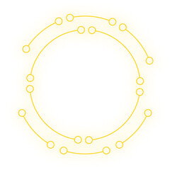 neon tech line frame