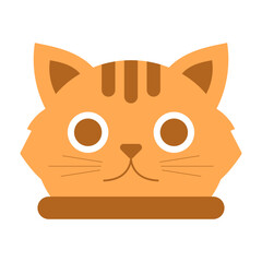 cute cat head element