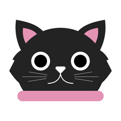 cute cat head element