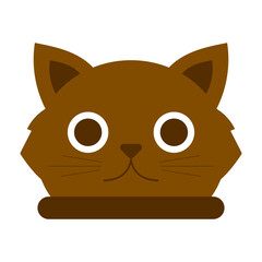 cute cat head element
