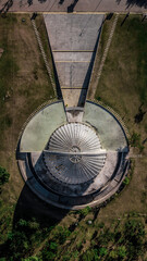 Fototapeta premium Dome of an orchidarium seen from above