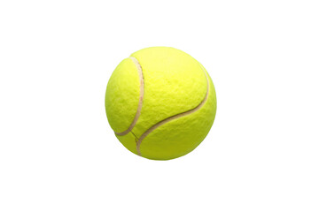 Tennis ball isolated on transparent background. Generative Ai