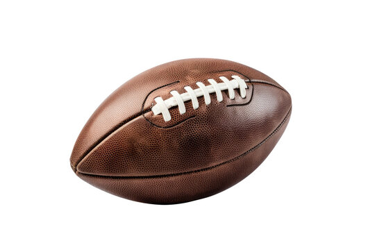 American football isolated on transparent background. Generative Ai