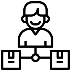 shipping and delivery line icon,linear,outline,graphic,illustration