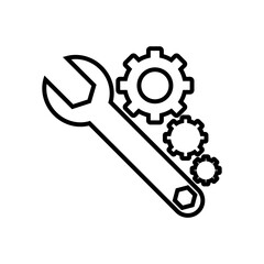 mechanic services, auto repair logo. design template, vector illustration.