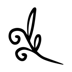 spiral floral element