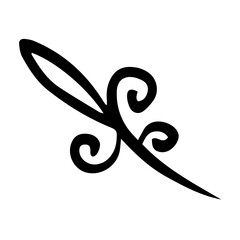 spiral floral element