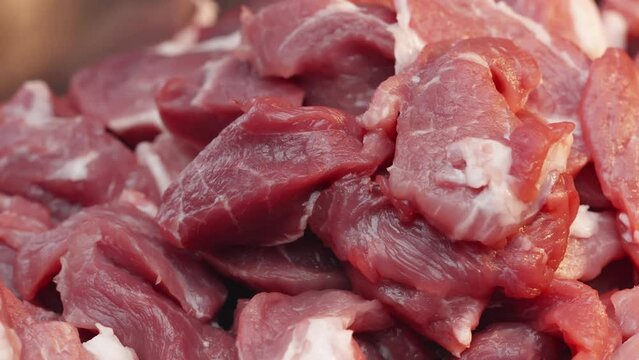 Fresh cut pork meat 