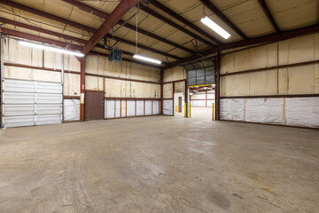 indoor commercial warehouse space
