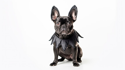 Cachorro de bulldog francés disfrazado. Generative IA