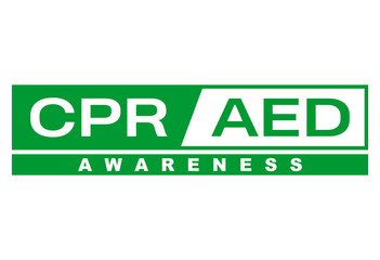 CPR and AED Awareness week background template