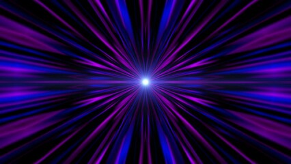 Abstract symmetrical purple and blue aura