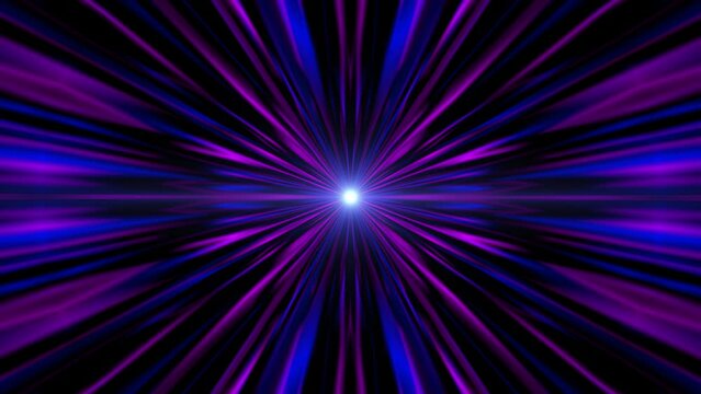 Abstract symmetrical purple and blue aura
