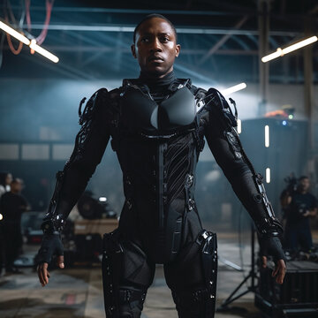 Black male in mocap