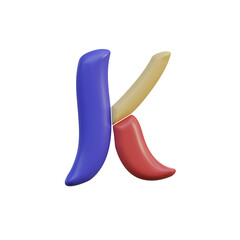 Colorful & Plastic 3D Alphabet or PNG Letters